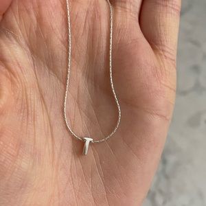 ‘T’ initial necklace